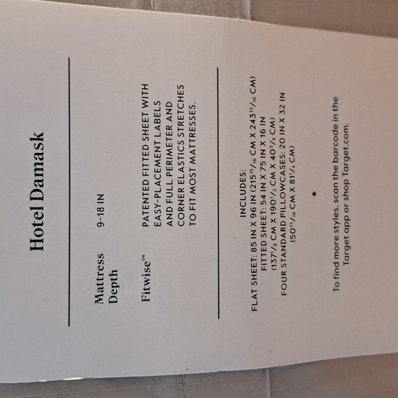 Full Threshold Damask Sheet Set  400 Ct- Soft Cream